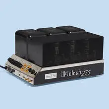 McIntosh, Commemorative MC275 stereo power amplifier, serial no. E6194, 1993, chrome-plated steel, enameled steel, aluminum