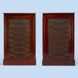 Electro-Voice, Patrician IV speaker systems serial nos. 76110142 and 35100026, pair, c. 1955, mahogany, brass, cloth