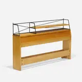 Paul McCobb, Planner Group headboard, model 1553 3/3, 1953, maple, enameled steel