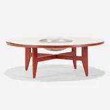 Planter coffee table, model 4757 by George Nelson & Associates, 1946, laminate, enameled wood, aluminum, sold Feb 2022