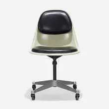 Charles and Ray Eames, PSCA-4, 1962, molded fiberglass, aluminum, enameled steel, vinyl, rubber