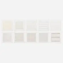 Agnes Martin, Paintings and Drawings: Stedelijk Museum Portfolio, 1990-1991, lithograph on vellum transparency paper
