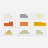Robert Mangold, A Book of Silk Screen Prints— Multiple Panel Paintings, 1992, screenprint in colors