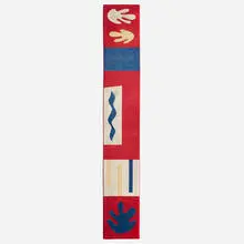 Pile runner by Henri Matisse, c. 1980, machine-knotted wool, sold Jan 2022