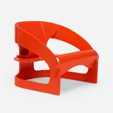Joe Colombo, 4801 lounge chair, 1964, lacquered plywood