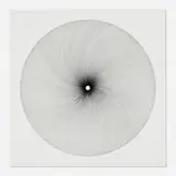 Tricia Rumbolz, Magnetic Field Momentum, 2021, ink on painted panel