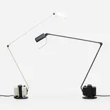 Tommaso Cimini, Daphine table lamps, set of two, c. 1975, enameled cast iron and steel, aluminum, plastic