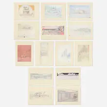 Selected Drawings Portfolio, Volume 2 by Frank Lloyd Wright, 1979, offset lithograph in colors, printed paper, sold Jan 2022