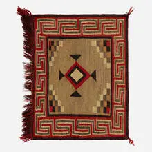 Emmi Whitehorse, Saddle blanket, woven wool