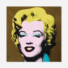 Daniel Douke, Study For Andy Warhol Marilyn 1964 Gold Version, 1992, acrylic on canvas