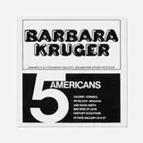 Simon Linke, Barbara Kruger at Fischbach Gallery, 1989, oil on canvas
