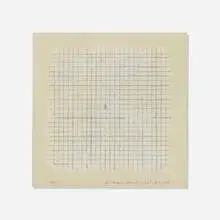 Paul Sharits, Untitled (Abstract), 1966, graphite and chalk on paper