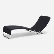 Tuoli lounge chair by Antti Nurmesniemi, 1978/1985, upholstery, chrome-plated steel, sold Jan 2022