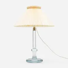 Michael Bang, Palace lamp, 1979-1985, glass, nickel-plated brass, paper