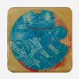 Robert Rauschenberg, Speaking in Tongues record, 1983, vinyl record, offset lithograph in colors, plastic