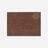 Joseph Beuys, Magnetische Postkarte (Magnetic Postcard), 1975, sheet iron with raised, impressed lettering, stamped