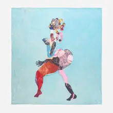Tschabalala  Self, Untitled (scarf), 2019, silk