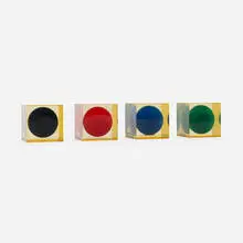 Enzo Mari, Cubos model 3018A, set of four, 1959-1963, resin