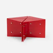 Neal Small, Coffee table, c. 1965, acrylic, aluminum