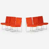 Milo Baughman, Dining chairs, set of six