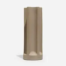 Bambu vase, model 3109C by Enzo Mari, 1969 / 1977, unglazed porcelain, sold Jan 2022
