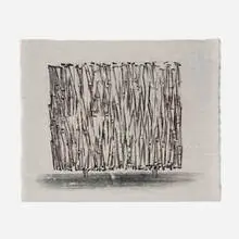 Untitled (Monotype) by Harry Bertoia, c. 1960, monoprint on rice paper, sold Jan 2022