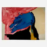 David Hare, Cronus Dog, 1967, paper collage and oil on canvas