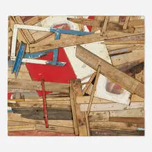 Bertrand Dorny, Untitled, 1986, wood and acrylic construction