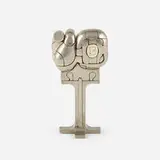 Miguel Ortiz Berrocal, Cristina, 1969-1970, nickel-plated zamak, enameled brass ring