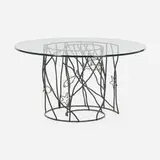 Laurinda Spear, Dining table from the Carrazana Residence, Key Biscayne, c. 2000, enameled iron, glass