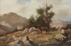 Untitled by John Trickett, oil on canvas 51 x 76cm ., sold May 2022
