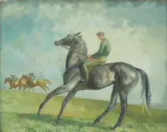 Lionel Ellis, Untitled, oil on board 40.5 x 50.5cm .