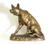 Louis Riché, Untitled, bronze with gold patina 37cm wide 19cm deep 38cm high