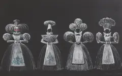 Loudon Sainthill, Untitled, gouache 35 x 53.5cm Provenance: With the Redfern Gallery