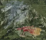 John Piper, Untitled, John Piper CH (1903-1992) 'The Glyders' screenprint on cotton