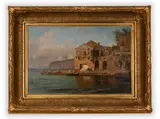 Louis Gurlitt, House on the Beach in Sorrento, Around 1843, Oil on canvas