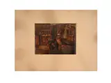 Josef Král, A Room, First half of 20th century, Oil on cardboard
