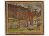 Hallvard Blekastad, Autumn Landscape, 20th century, Oil on canvas