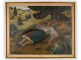 Rudolf Vejrych, A Repose, First half of 20th century, Oil on canvas