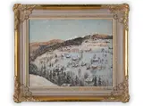 Jan Kozelka, Winter Landscape, First half of 20th century, Oil on cardboard