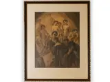 Hubert Kovařík, Temptation of Saint Anthony, 1932, Mixed media, paper