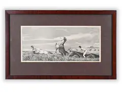 Chased Centaur by Max Klinger, 1881, Etching, paper, sold Oct 2020