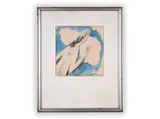 Richard Wiesner, Girl with an Apple, 1929, Mixed media, ink, watercolour, paper