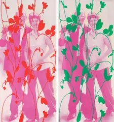 Susi Susi Pop, "BW u. KK 2016", 2017, Jeweils: Acryl und Farbserigrafie auf Leinwand