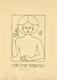 Manfred Stumpf, I Can Stop Smoking!, 1990, Inkjet-Print auf Maschinenbütten