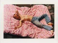 Moby (lying) by Wolfgang Tillmans, 1993, C-Print, sold Oct 2024