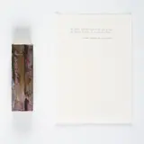 Nicole Van den Plas, Ohne Titel, 2000, Aquarell auf Karton. Dazu: Din A4-Blatt, mit Schreibmaschine bedruckt