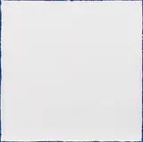 Heimo Zobernig, Ohne Titel, 2000, Acryl auf blauer Leinwand