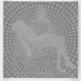 Thomas Bayrle, Pietà, 2013, Serigrafie auf blauem Velin