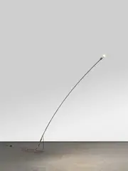 Privat Lampe des Künstlers (I) by Franz West, 1989, Geschweißte Eisenstäbe, Stahlplatte, Elektrokabel und Fassung, sold Oct 2024